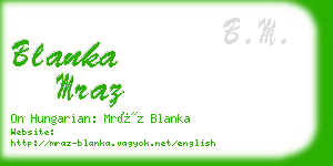 blanka mraz business card